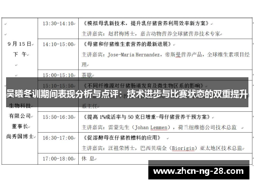 吴曦冬训期间表现分析与点评：技术进步与比赛状态的双重提升