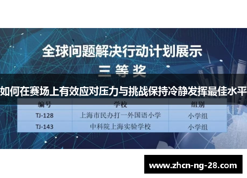 如何在赛场上有效应对压力与挑战保持冷静发挥最佳水平