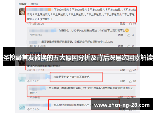 圣枪哥首发被换的五大原因分析及背后深层次因素解读